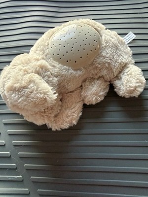 Cloud b Tan Puppy Plush Night Light Star Moon Projector Tested Works 