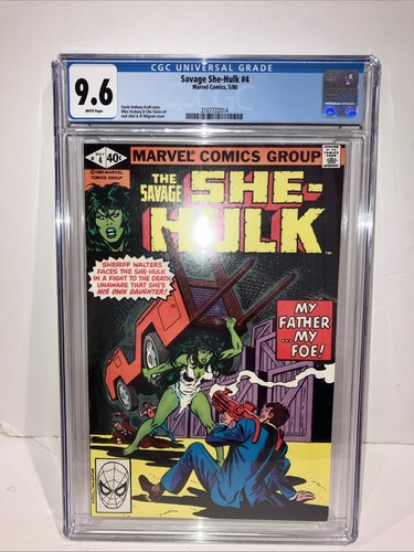 SAVAGE SHE-HULK #4 cgc 9.6 White Pages - Picture 4 of 5