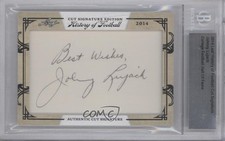 2014 Leaf History of Football Johnny Lujack BGS Authentic Auto 0a1