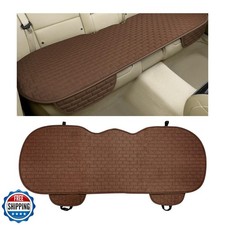 KVAEY Linen Back Car Seat Cover, Anti-Slip Long Bottom Rear Seat