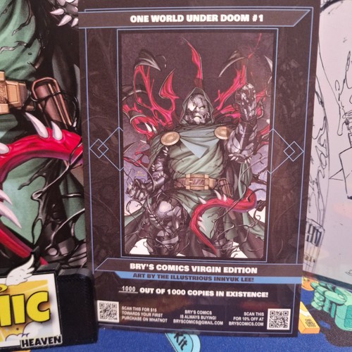 One World Under Doom #1 Inhyuk Lee Virgin Exclusive Brys Comics LTD 1000/1000 🔥 - Picture 2 of 7