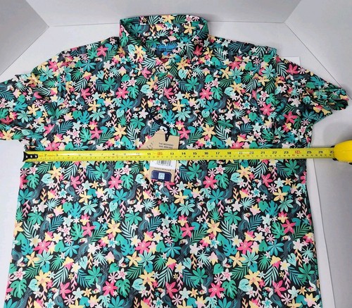 Chubbies Performance Polo 2.0 Shirt Mens 2XL Multicolor The Bloomerang Plants NW - Picture 3 of 15