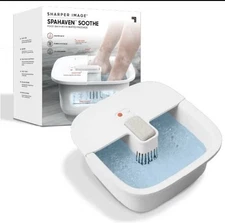 Sharper Image-Spahaven Soothe Foot Bath With Heated Massage and Massage Rollers