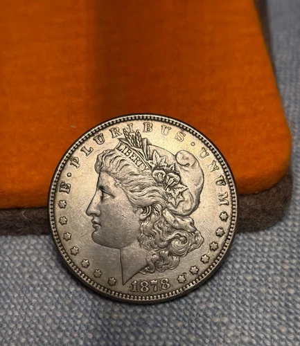 (#102613) Morgan Dollar: 1878.  8 TF.  Low AU.   (See video!)