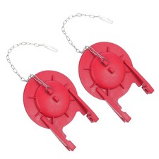 2 Pcs Toilet Drain Valves Rubber Flapper Flush Replacement Seal Tank Cover