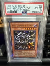 PSA 10 Skull Archfiend of Lightning DCR-073 Dark Crisis 1st Edition 2003