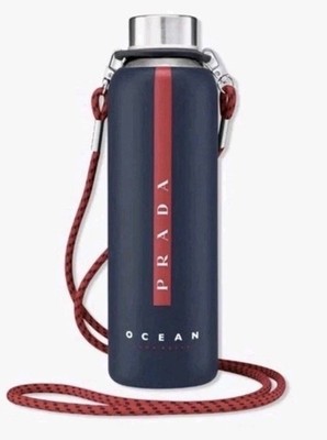 New In Box Prada Beauty Luna Rossa Screw-Top & Handle 16 oz 500ml Water Bottle