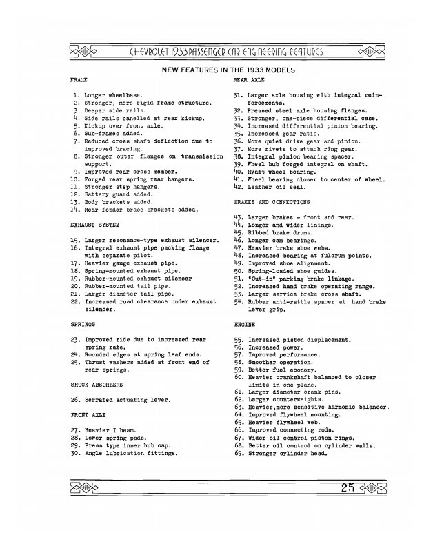 1933 Chevrolet Car and Truck Engineering Features Manual Chevy - Imagem 3 de 4