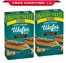 2 pack - Nature Valley Peanut Butter Chocolate Wafer Bar 20 ct.