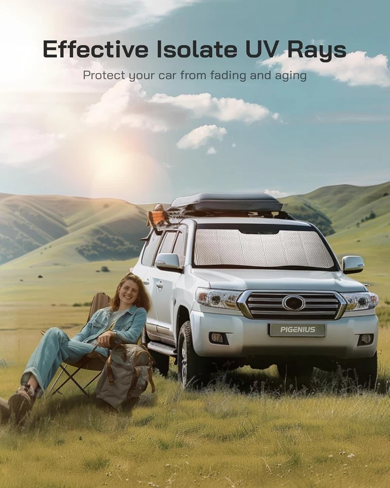 Windshield Sun Shade for Audi A3/A3 Quattro/RS3/S3 2022-2025. Reflective Aluminu - Image 3 of 4