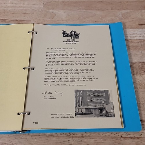 Vtg Filter Queen Vacuum Manual Advertisementa Pamphlet Binder Salesman - Picture 14 of 24