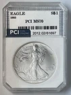 1993 American Silver Eagle $1 PCI 70