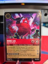 Disney Lorcana TCG Ming Lee - Giant Red Panda 129/207 Super Rare Foil