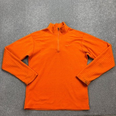 Patagonia Fleece Kids Large Orange Quarter Zip Outdoor Pullover Wandern Jugend*