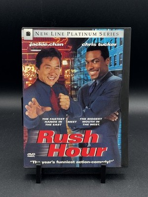 Rush Hour (DVD, 1999, New Line) Jackie Chan Chris Tucker Snap Case