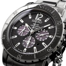 SEIKO men's wristwatch overseas model solar chronograph SSC225P1