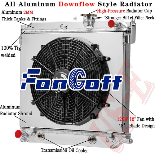 2Row Radiator Fan Shroud Fit 2004-2012 Chevy Colorado GMC Canyon L4 2.8L 3.7L,L5