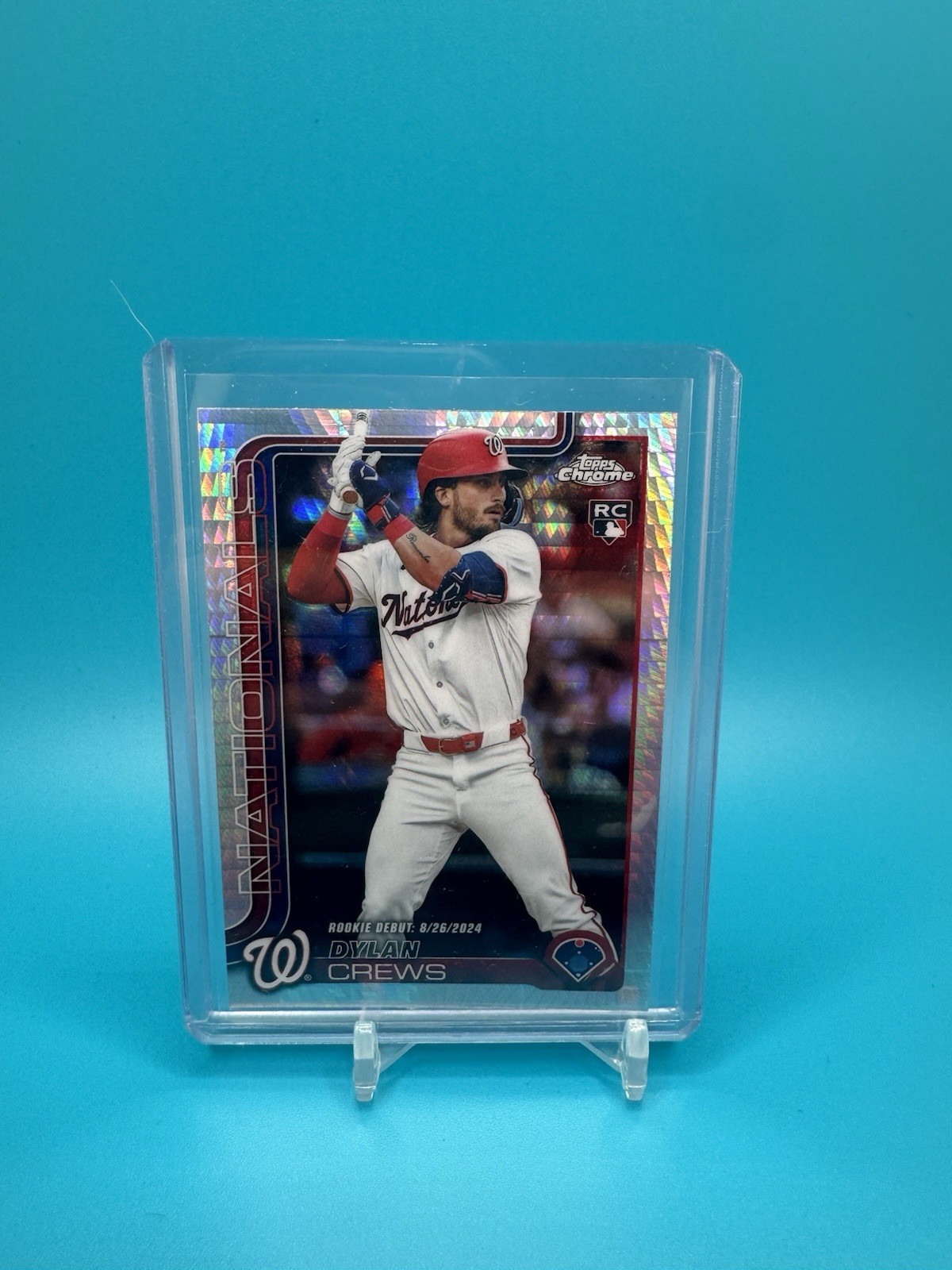 2025 Topps Chrome - Dylan Crews #146 Prism Refractor (RC)