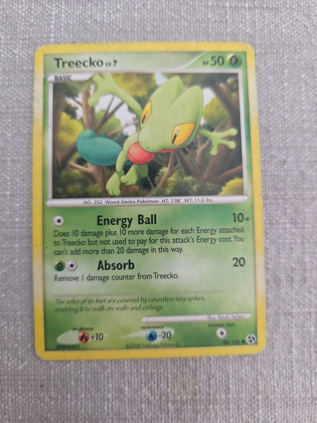 TREECKO - 90/106 - Great Encounters - Common - Pokemon Card - NM