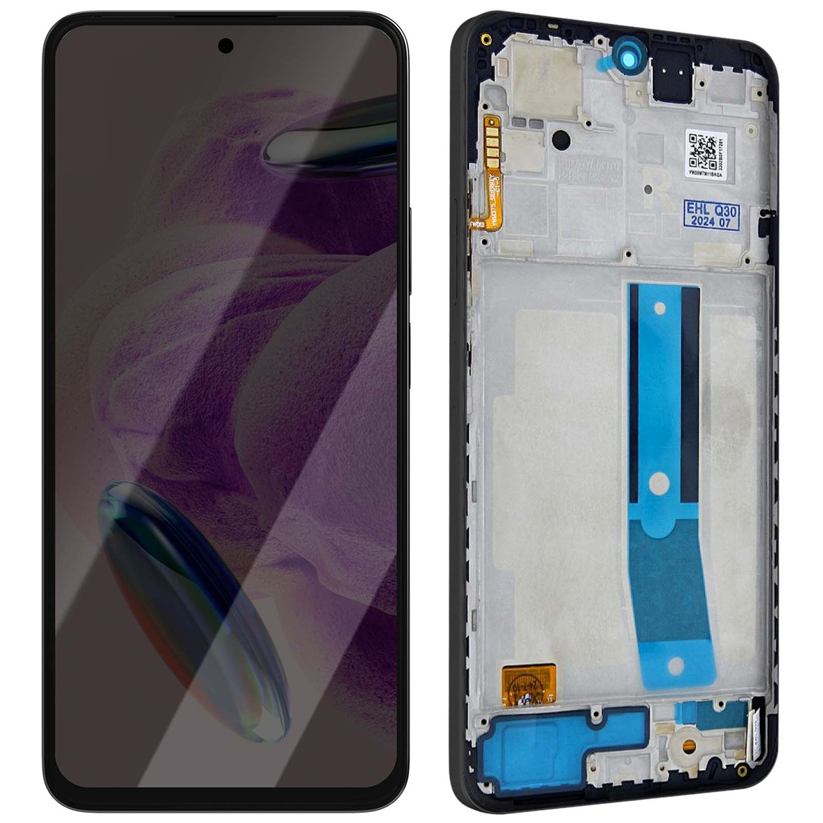 Écran Soft OLED Premium pour Xiaomi Redmi Note 12S Cadre Intégré Noir