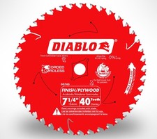 10 Pack Of Diablo D0740A 7-1/4" x 40 Tooth Carbide Circular Saw Blades New