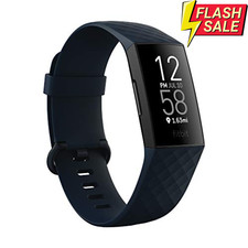 Fitbit FB417BKNV Charge 4 Fitness Wristband - Storm Blue