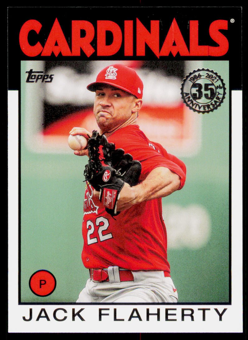 2021 Topps Jack Flaherty 86B-73 1986 Topps Baseball 35th Anniversary (Series 1)