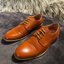 Bruno Marc Men s Prince-6 Classic Dress Oxfords Size 7 Brown Leather