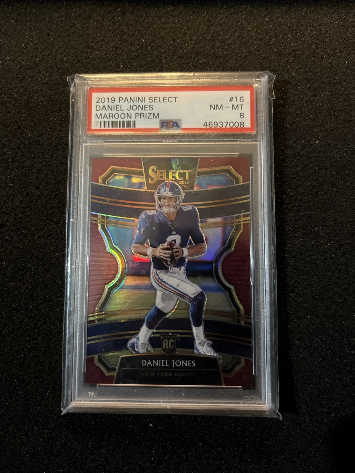 2019 Panini Select - Concourse Daniel Jones #16 Maroon Prizm /149 (RC)