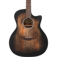 D'Angelico Premier Gramercy CS AcousticElectric Guitar Aged Trans Black