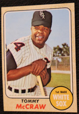 1968 TOPPS BASEBALL SET #413 Tommy McCraw, Chicago White Sox, VGEX