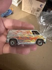 Vintage Mattel Hot Wheels Super Van 1974 Silver with Flames Redline Hong Kong