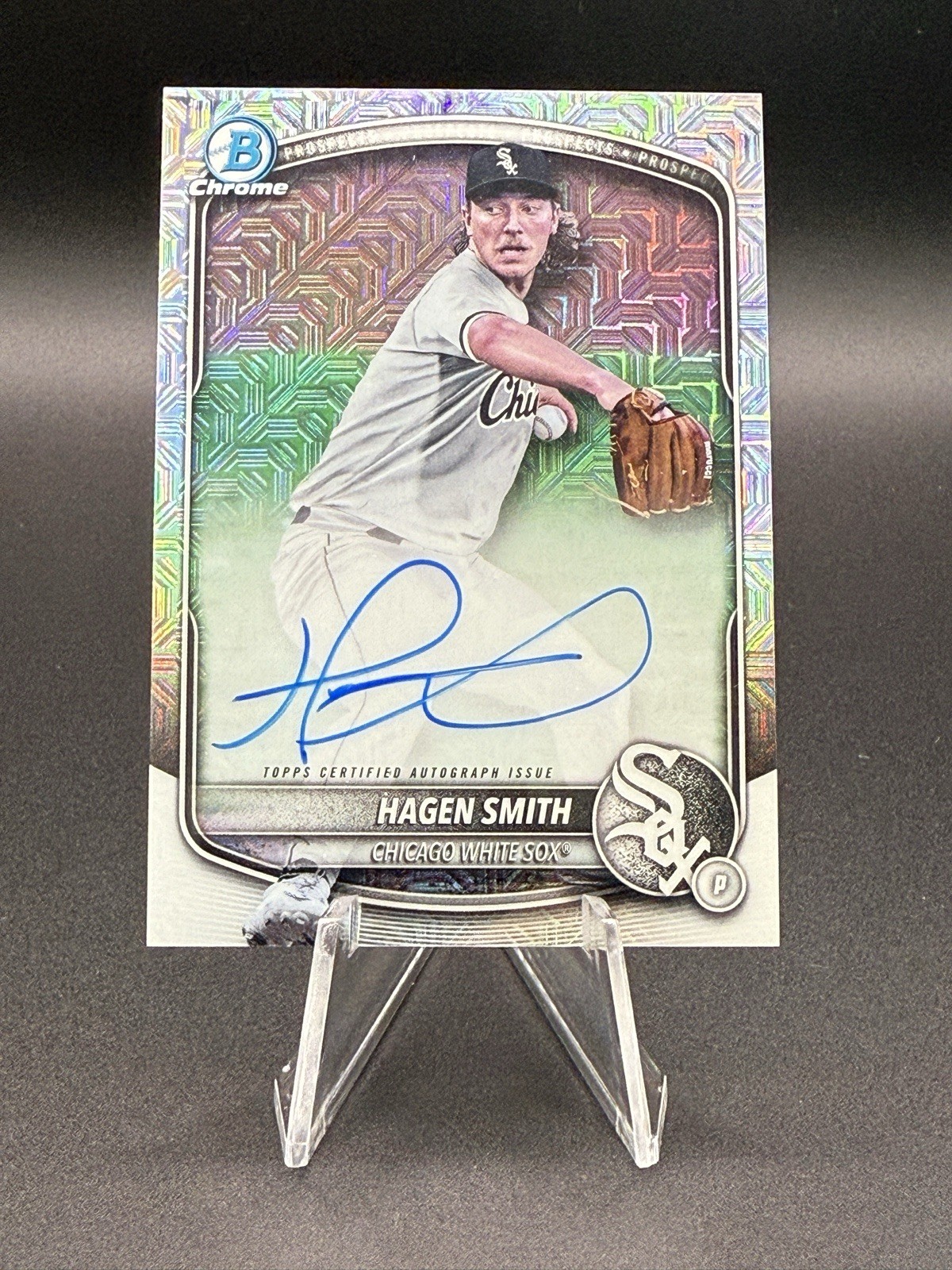 2025 Bowman Hagen Smith Chrome Mega Autographs Mojo Refractor Auto #BMA-HS