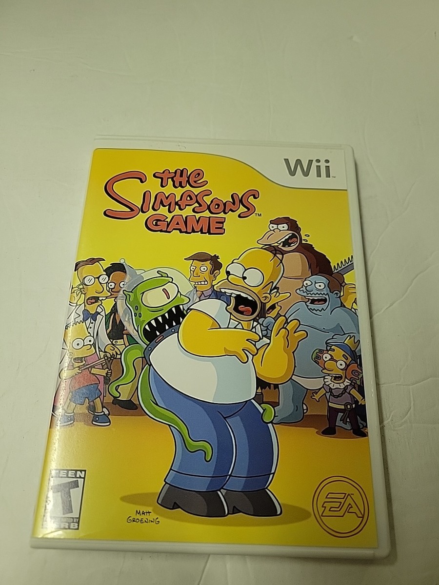 The Simpsons Game (Nintendo Wii 2007) Tested Working No Manual for