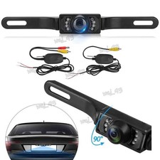 Car Rear View Backup Camera License Plate Waterproof Night Vision Wide Angle