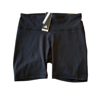 Adidas Optime Training Bike Shorts Womens Plus 1X Black HC2990 NWT
