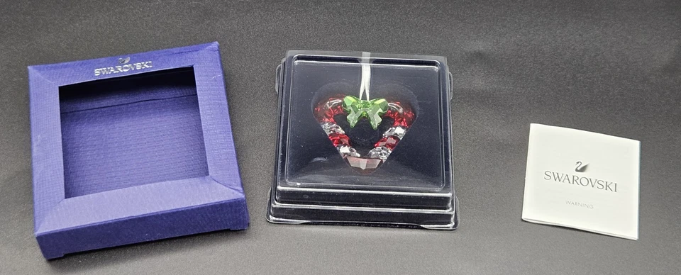 Adorno corazón bastón de caramelo de cristal Swarovski 5403314 con caja y papeles Foto 2 de 4