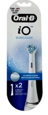 Oral-B iO Ultimate Clean Replacement Brush Heads (2 Pack) White - New + Sealed!
