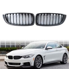 2x K�hlergrill Nieren Einzelsteg Grill Auto f�r BMW 4er F32 F33 2013-2017