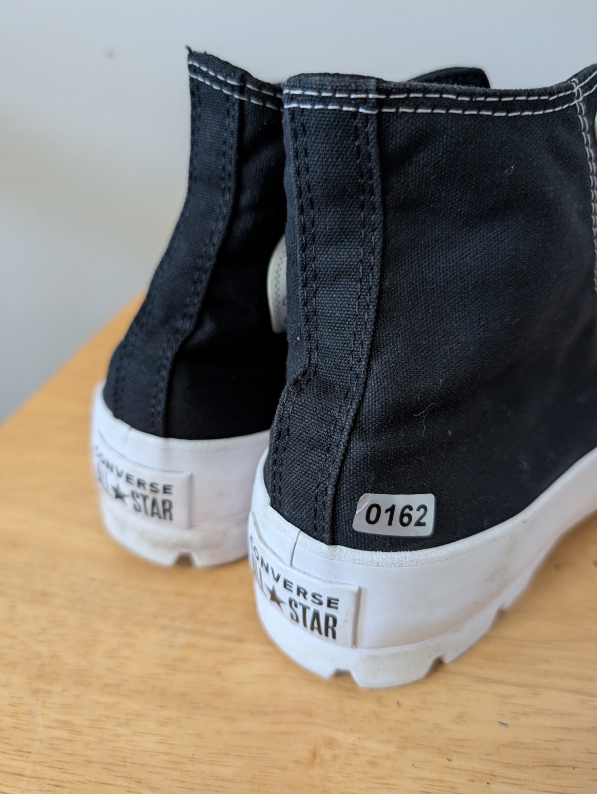 Converse All Star Chuck Taylor Black High Top Platform Shoes Womens Size 8.5 thumbnail 12