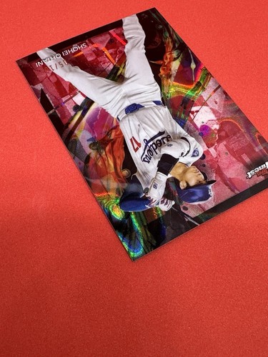 2024 Topps Finest - Shohei Ohtani #100 Red Refractor /10 - Picture 5 of 7