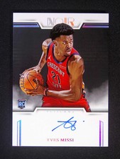 Yves Missi 2024-25 Panini Noir #ANC-YVS RC Rookie Auto #36/99