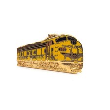 Union Pacific Railroad Train 955 Pin Yellow Locomotive Collectible Rail Vintage