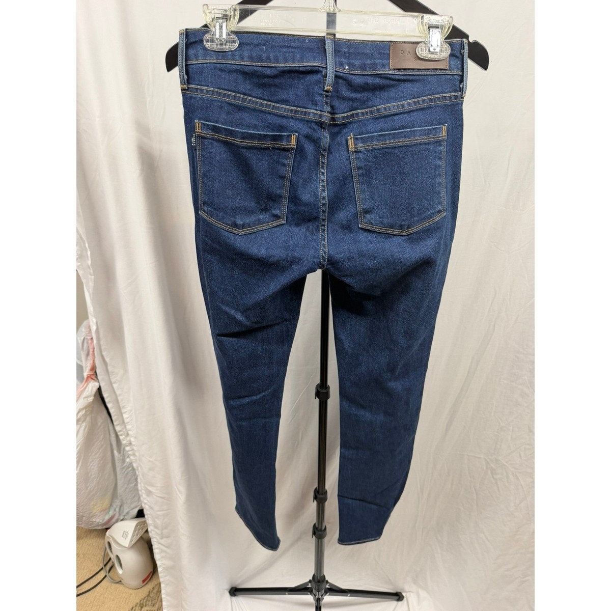 Parker Smith Women's Sz 2 "Runaround Sue" Dark Wash Straight Leg Jeans View 4