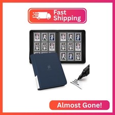 Toploader Binder,9 Pocket with 324 Card Slots for 3" x 4" Rigid Cards,PU Card Al