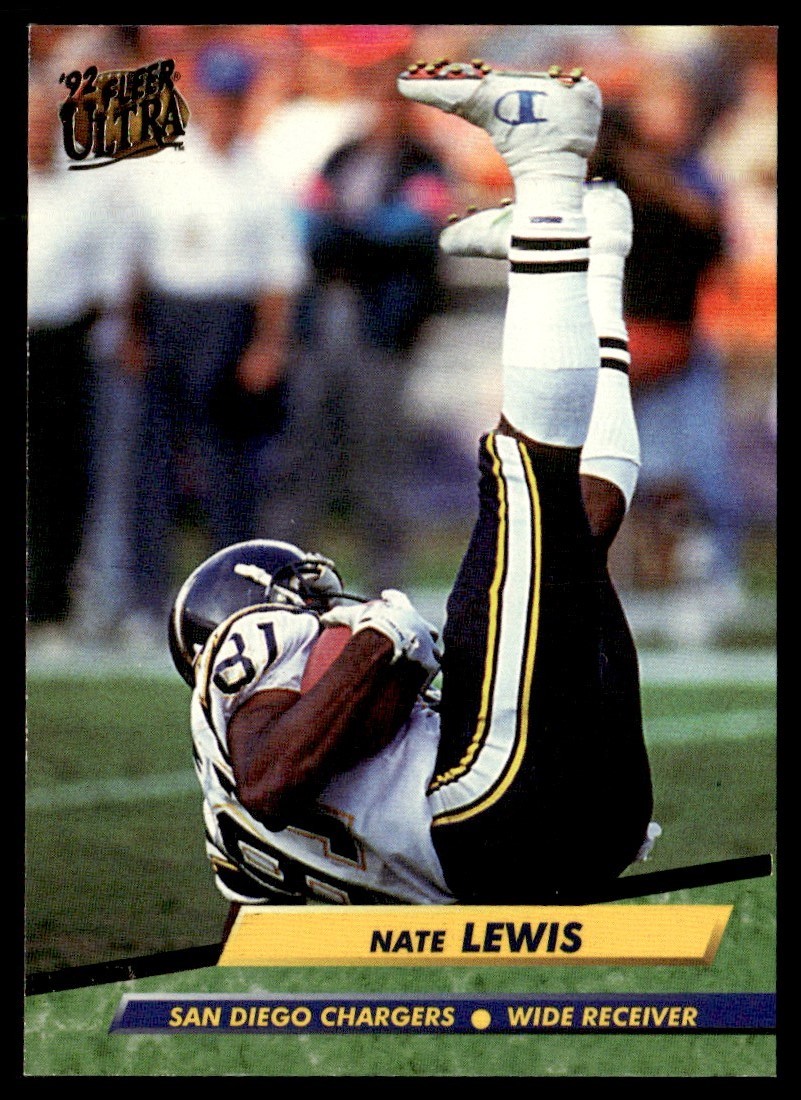 1992 Ultra Nate Lewis San Diego Chargers #349