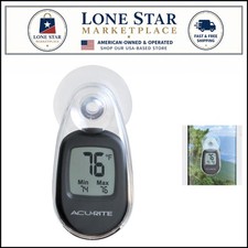 Elegant Suction Cup Digital Thermometer with Daily Records - Indoor/Outdoor Use