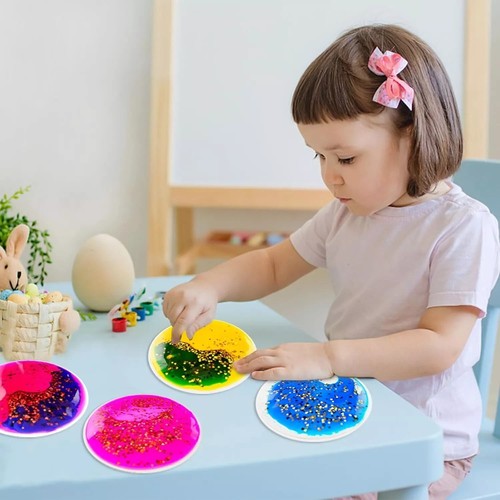 Juguetes sensoriales inquietos ansiedad alivio del estrés autismo TDAH gel líquido táctil niños - Imagen 3 de 14