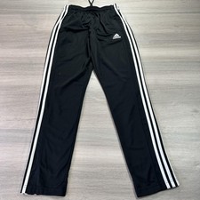Adidas Pants Mens Small Black 3-Stripes Track Primegreen Ankle Zip Soccer GE9963