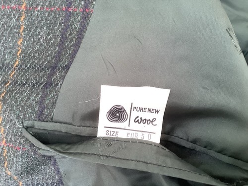 DAKS Signature Men’s Tweed Jacket Tartan 100% Wool Elbow Patches Size 40R - Imagen 10 de 13